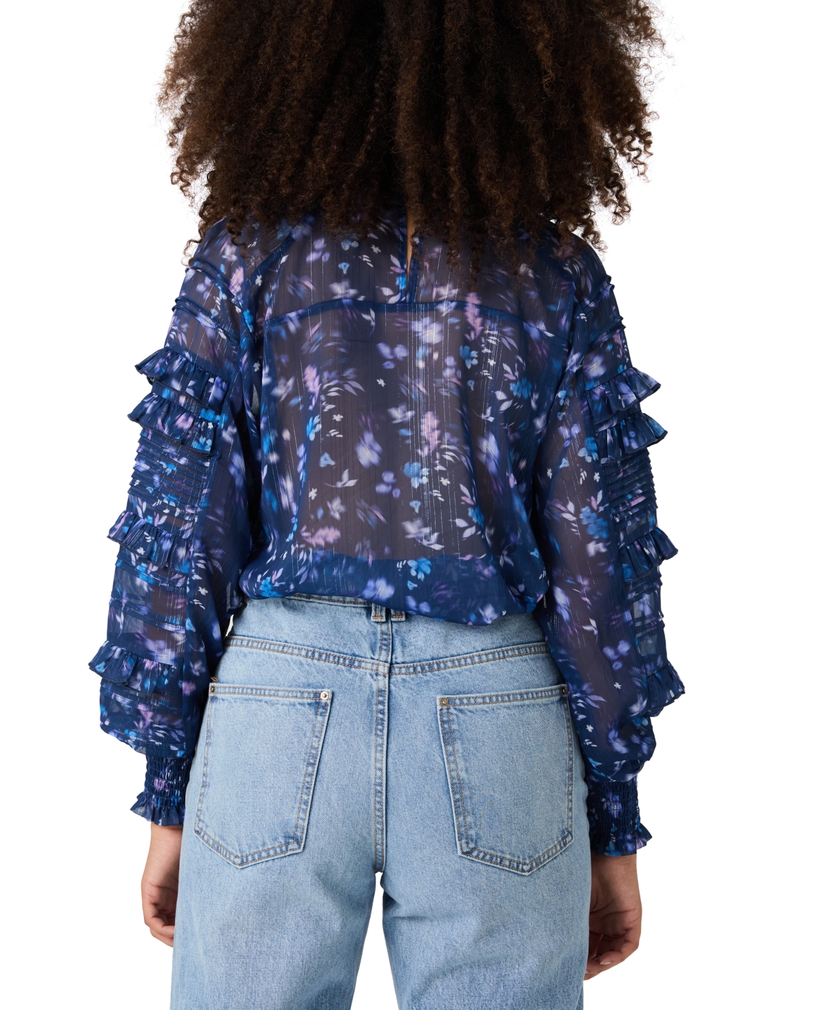 French Connection Women's Anifrida Arica Pleat-Sleeve Top