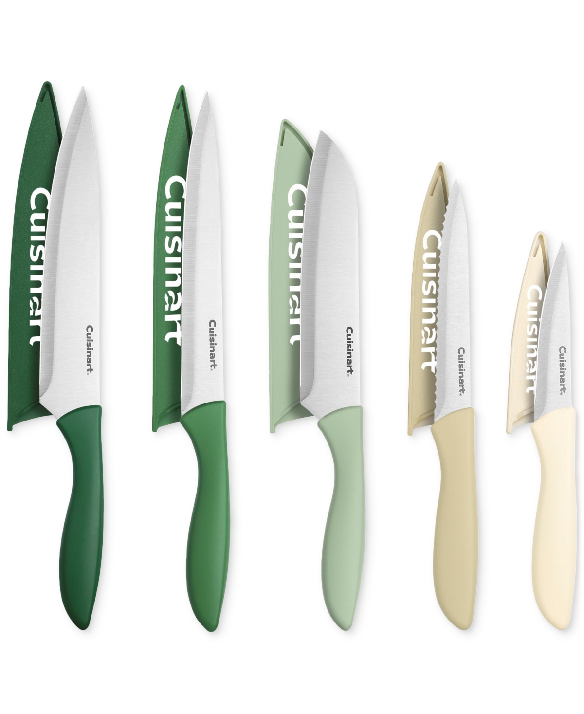 CUISINART ADVANTAGE 10-PIECE KNIFE SET, MUTED EARTH 