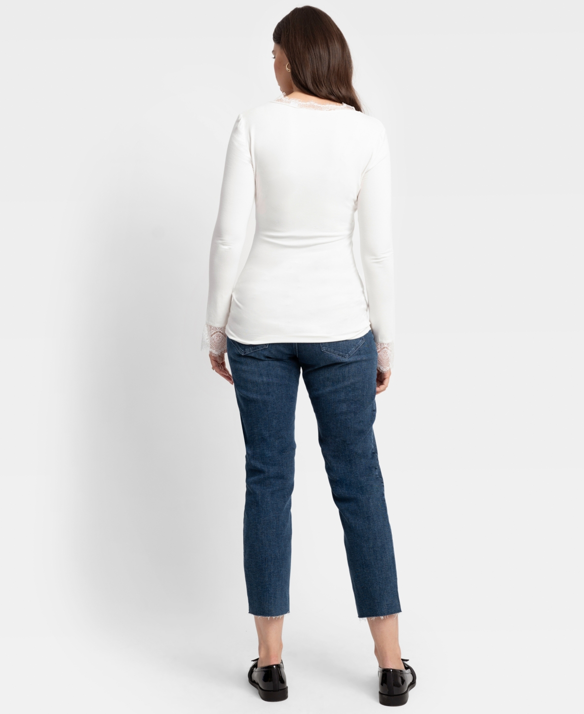 SERAPHINE WOMEN'S LACE TRIM JERSEY TOP 
