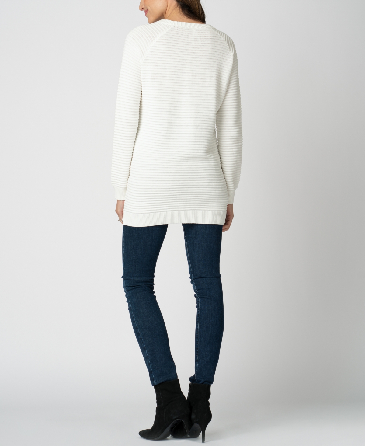 Shop Seraphine Women's Cotton Maternity To Nursing Sweater In Cream