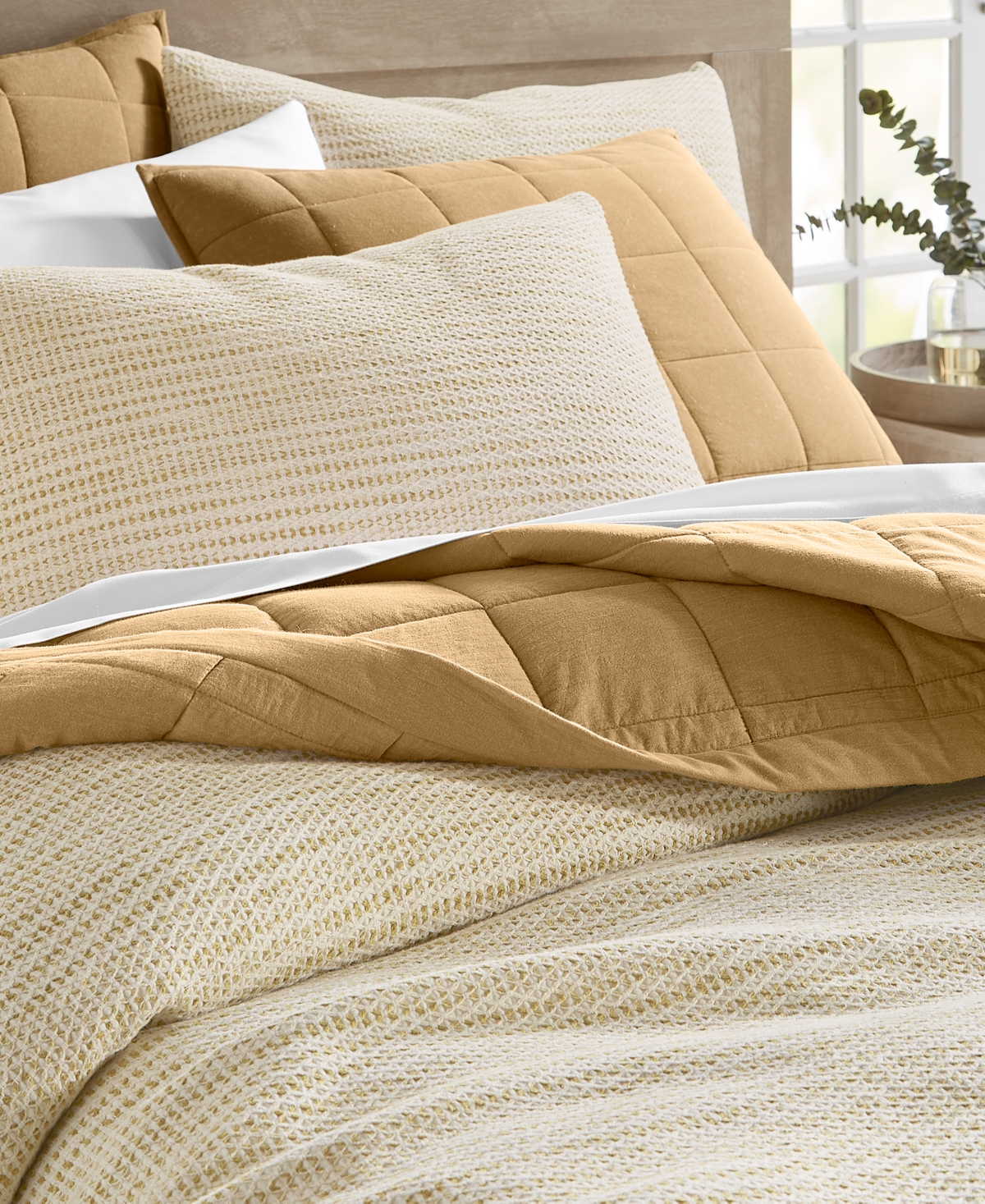 Oake Basketweave Geo 3-pc. Duvet Cover Set, Full/queen, Exclusively At Macy's In Neutral