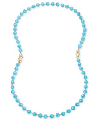 Gold-Tone Mixed Bead 18" Collar Necklace