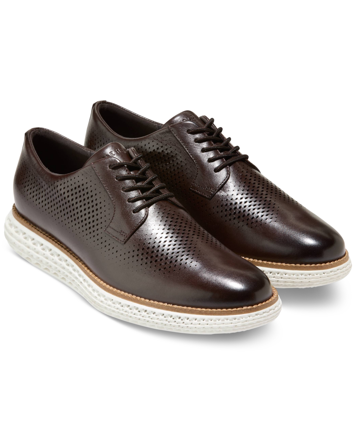 Cole Haan Men's riginalGrand 2.0 Oxford Dress Sneaker - Dark Chcolate-White