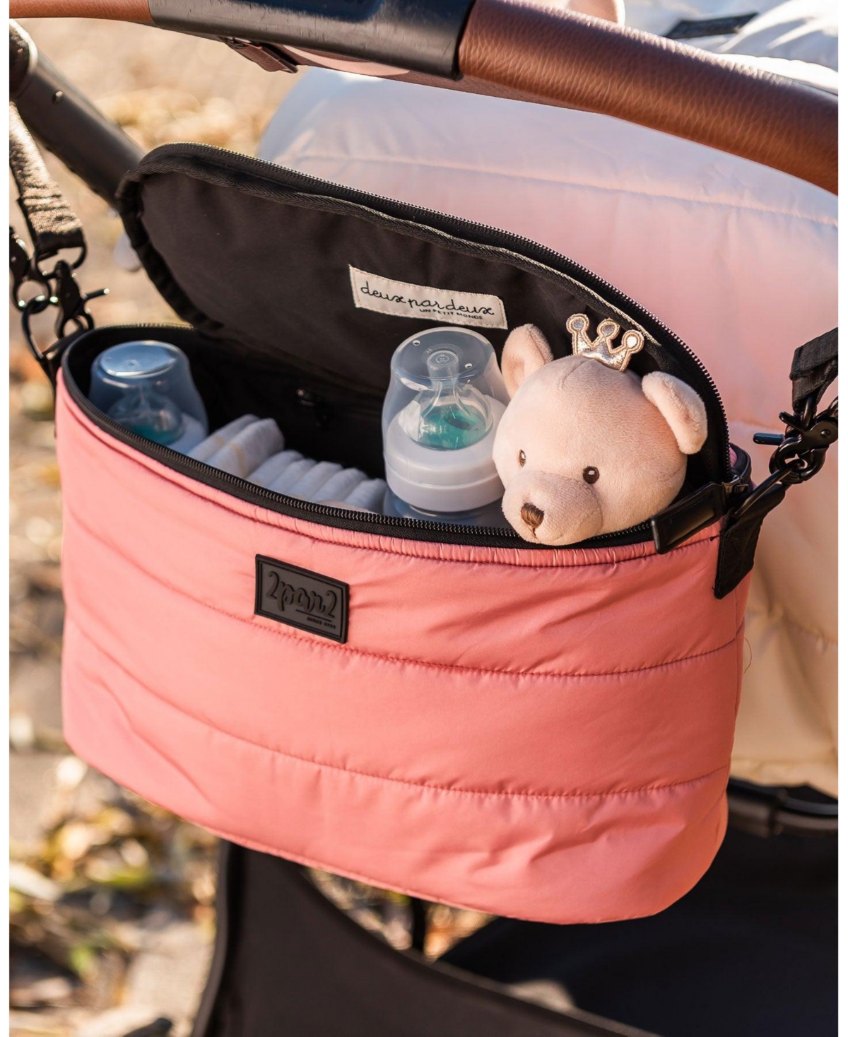 Deux par Deux Unisex Mini Diaper Bag Ash Rose - Infant|Toddler