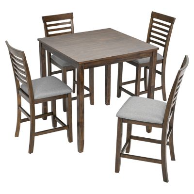 Streamdale Solid Wood Counter Dining Table, Timeless