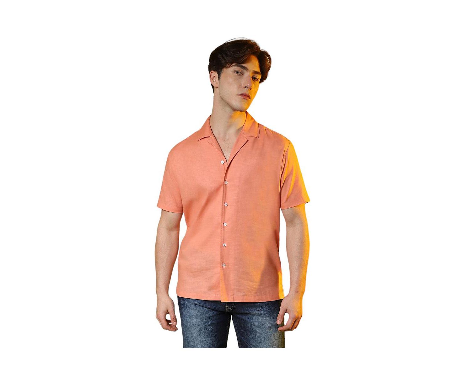 Мужская рубашка Cahoot Campus Sutra Tangarine Orange Heathered, цвет: Оранжевый — фото 1