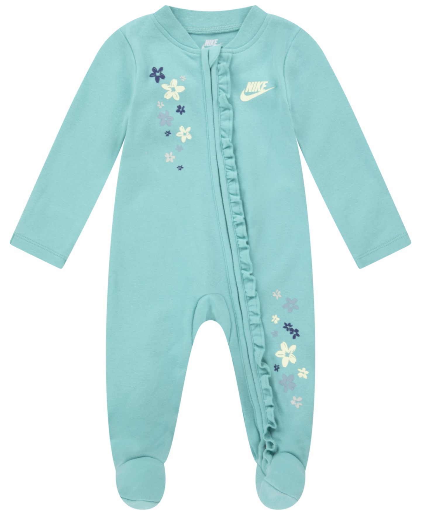 Комбинезон Nike Fresh Cut Ruffle Coverall для девочек-малышей, цвет: Зелёный морозный — фото 1
