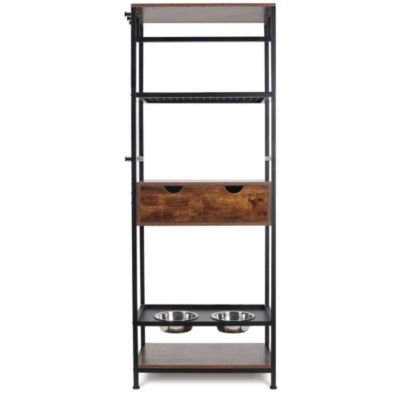 Streamdale Premium Dog Feeding Station with Storage and Adjustable Height