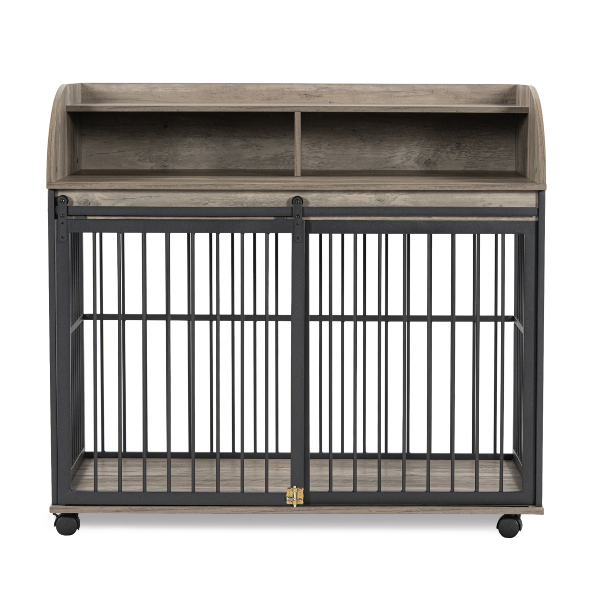 Streamdale Furniture Designer Dog House Stylish Furniture-Style Dog Crate with Sliding Door and Storage