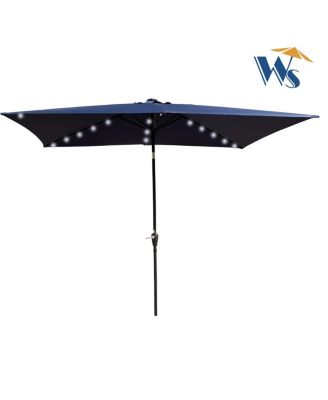 Streamdale 10ft Patio Solar LED Umbrella w/ Crank
