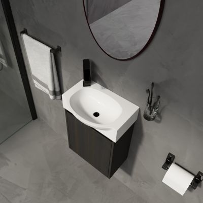 Streamdale 16" Compact Bathroom Vanity Space-Saving Solution for Small Spaces