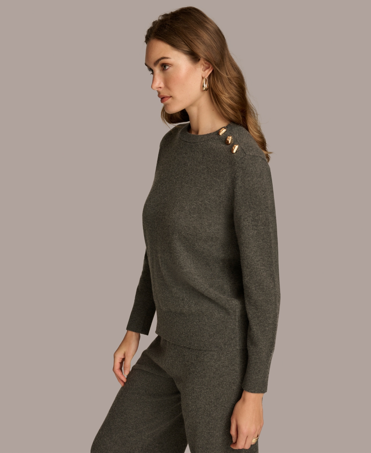 Donna Karan New York Women's Cashmere-Blend Sweater