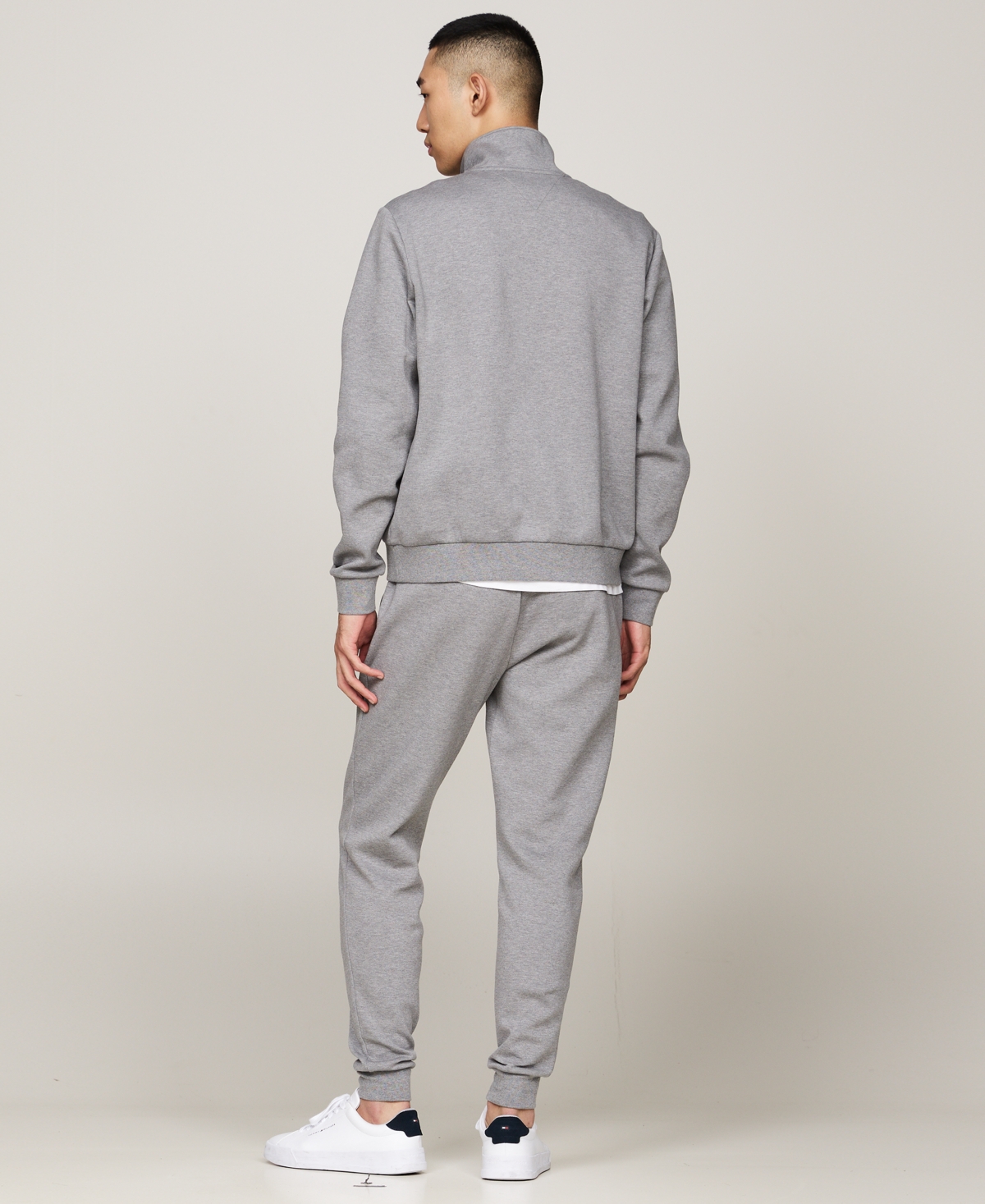 Tommy Hilfiger Intechno Knit Quarter In Gray