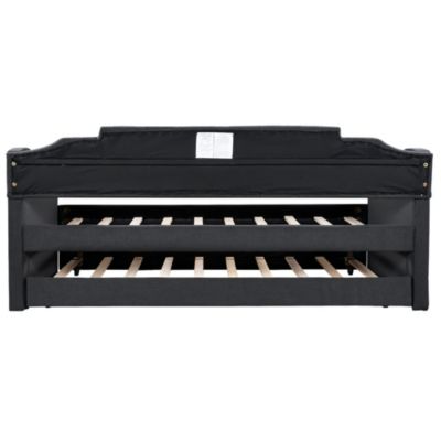 Upholstered Twin Daybed With Trundle