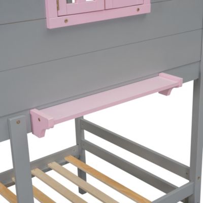 Streamdale Twin Bunk Bed with Drawers, Storage, and Playhouse