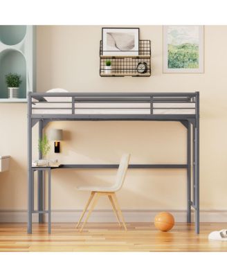 Streamdale Twin Loft Bed with Desk and Storage