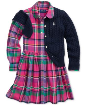 Toddler and Little Girls Cable-Knit Cotton Cardigan