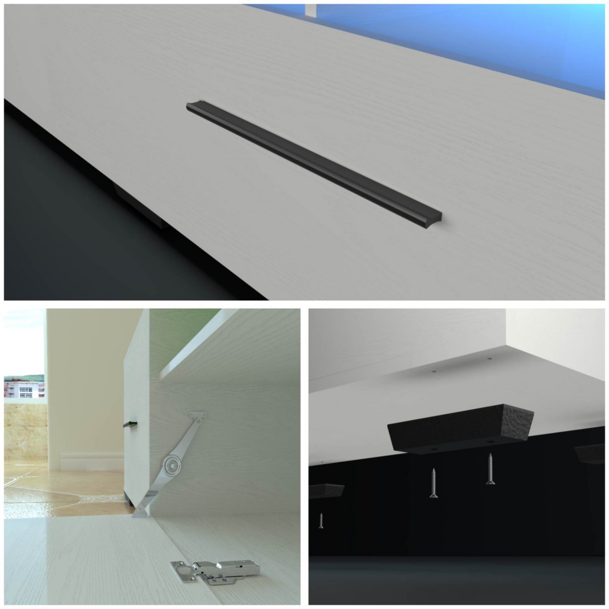 Streamdale Furniture Rgb Led Tv Cabinet with 90% Storage Space and Multicolor Modes
