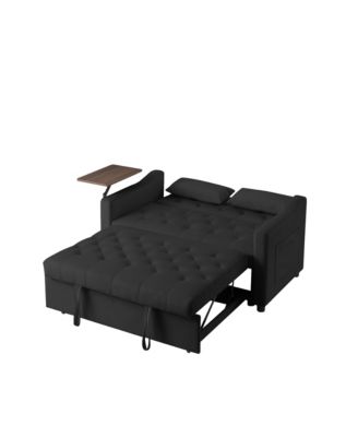 Velvet Sofa Bed with Adjustable Positions