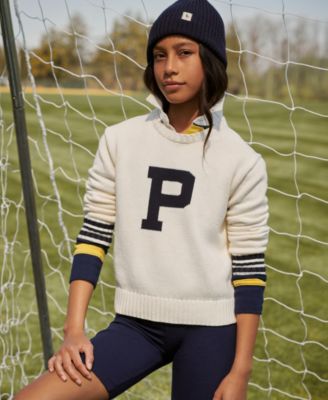 Girls letterman sweater hotsell