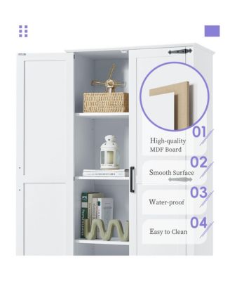 Tall Bathroom Cabinet with Adjustable Shelf and Drawer
