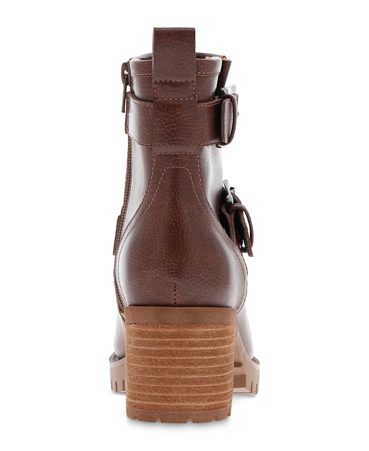 Mia Women's Jessi Block-Heel Lug Sole Booties