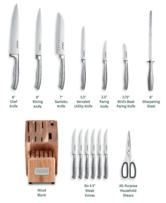 15-Piece Stainless Steel Cutlery Block Set