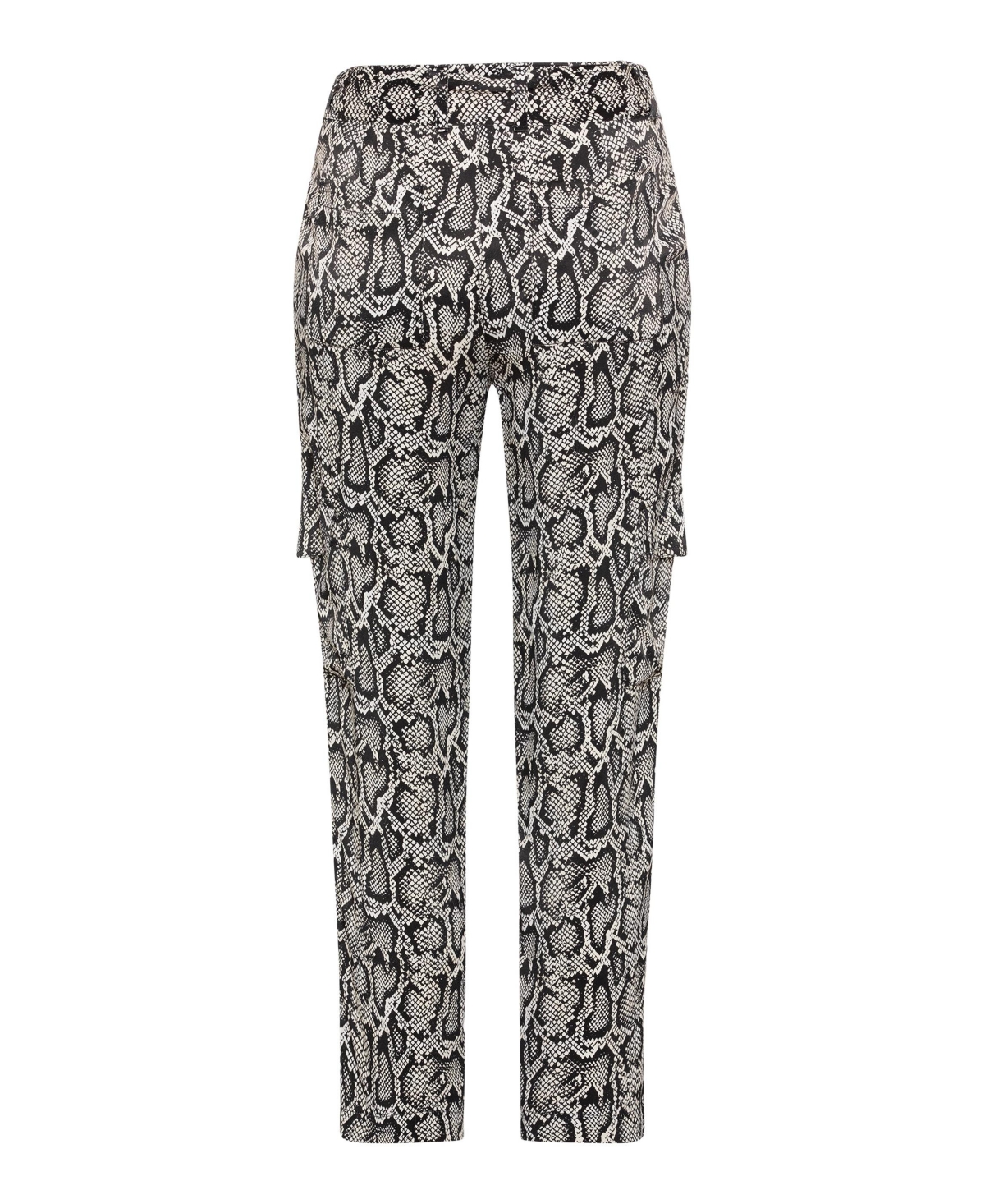 Olsen Women's Lisa Fit Straight Leg Satin Effect Snake Trouser