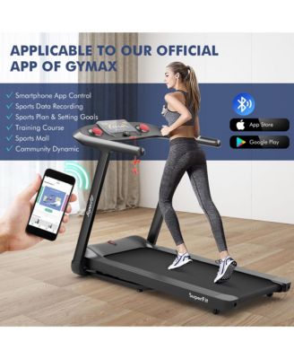 4.75HP Folding Treadmill w/Preset Programs Touch Screen Voice