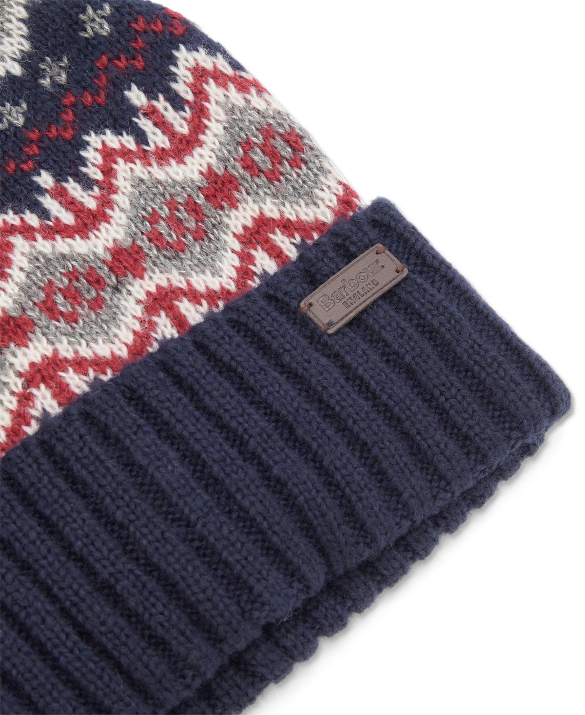 Barbour Men's Case Fair Isle Pom-pom Beanie In Blue Grani