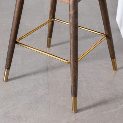 Fabric Upholstered Wingback Bar Stools, set of 2