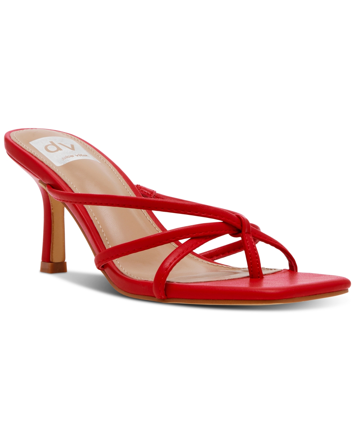 DV DOLCE VITA WOMEN'S ZINI STRAPPY KITTEN HEEL DRESS SANDALS 