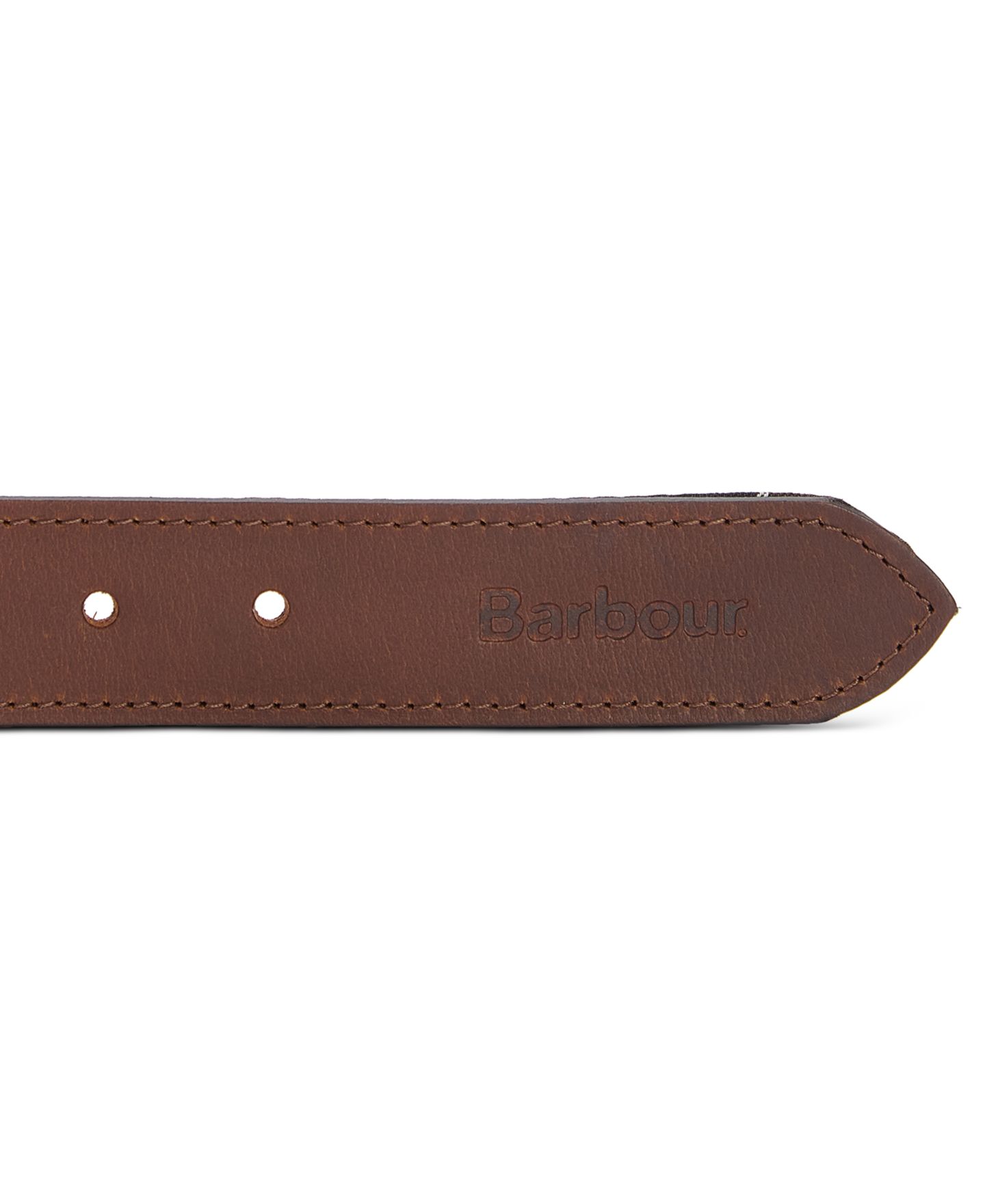 Мужской ремень Barbour Reversible Tartan to Leather Belt, цвет: Коричневый — фото 6