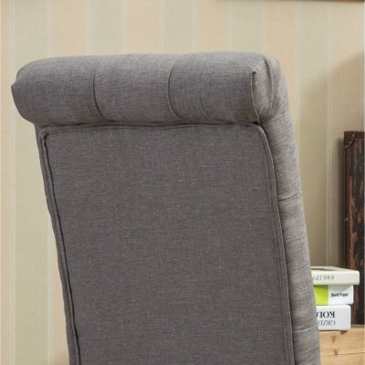 Streamdale 7-piece Dining Set, Turned-Leg Dining Table with 6 Tufted Chairs