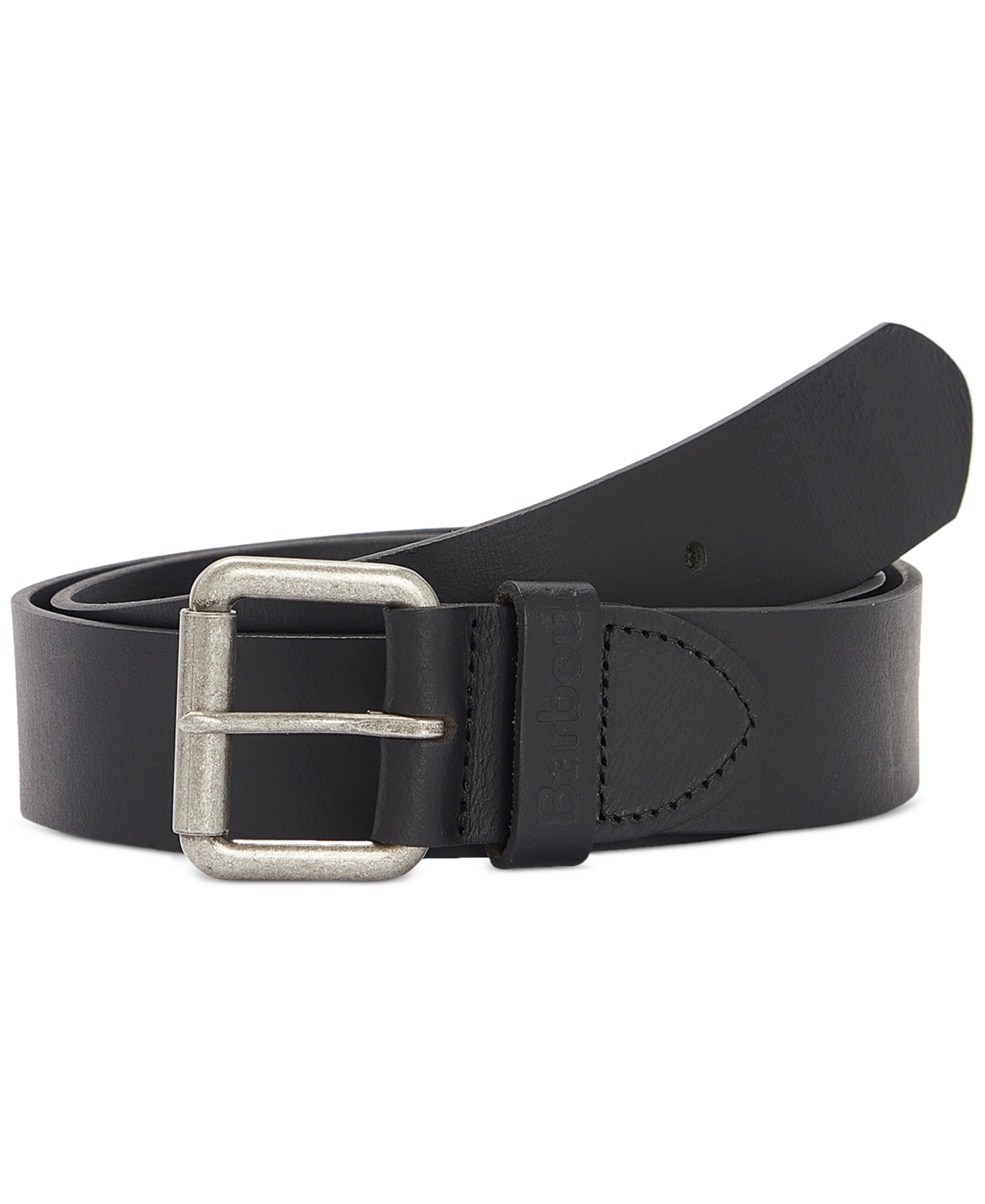 Barbour Men's Allanton Leather Belt In Black