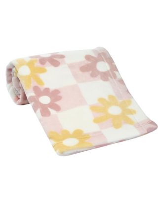 Daisy Dreams Soft & Cozy Luxury Fleece Checkered Baby Blanket