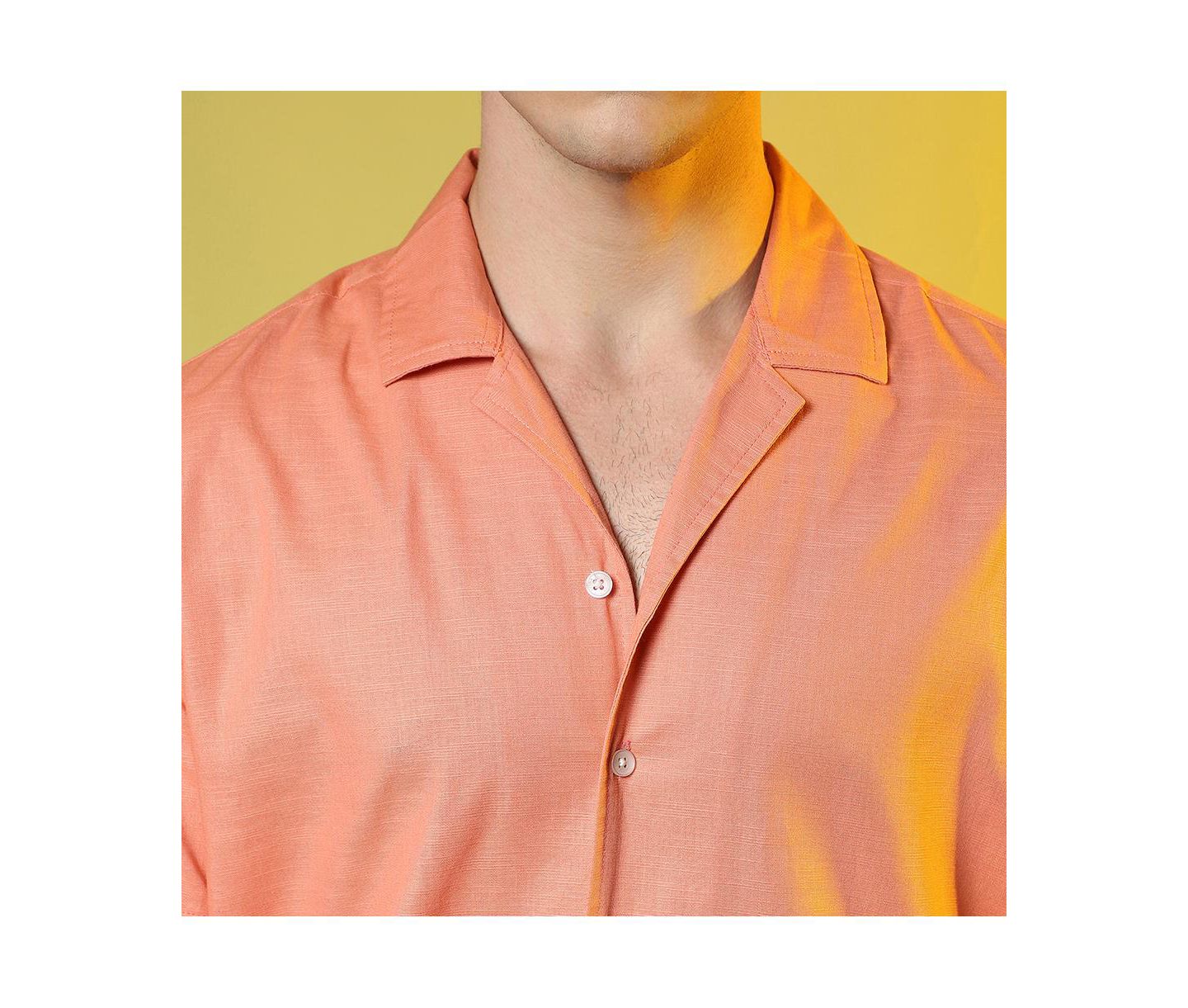 Мужская рубашка Cahoot Campus Sutra Tangarine Orange Heathered, цвет: Оранжевый — фото 8