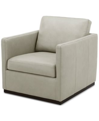 CLOSEOUT! Clasea Leather Swivel Chair, Created for Macy's