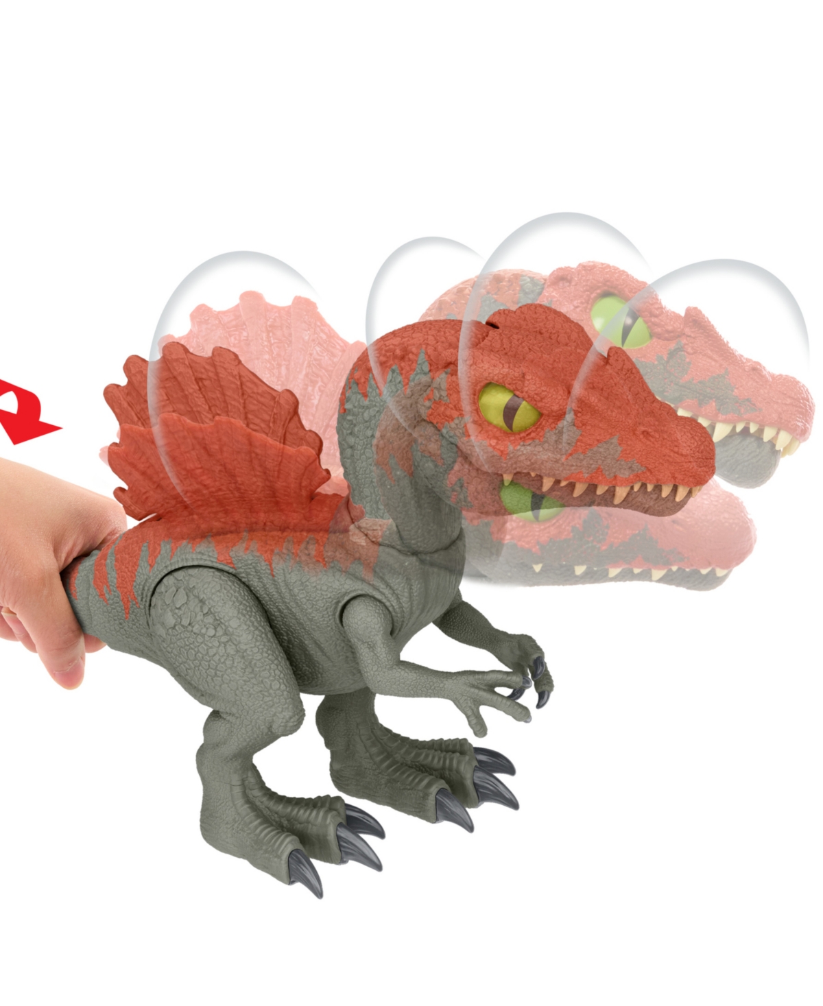 Shop Jurassic World Crushivores Spinosaurus Cage Crasher Dinosaur Action Figure Unboxing Toy Compounds In Multi-color