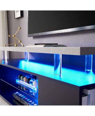 70" TV Stand with Sliding Drawer & Side Cabinet