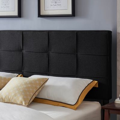Streamdale Contemporary Tufted Waffle Stitch Adjustable Height Headboard