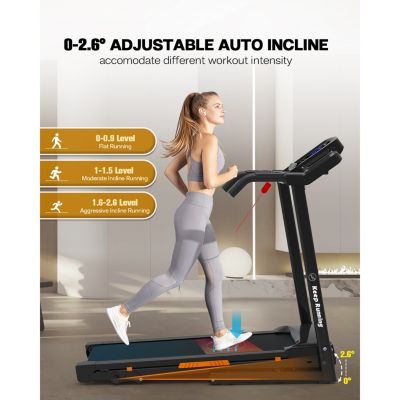 Streamdale Silent Treadmill with Space-Saving Design