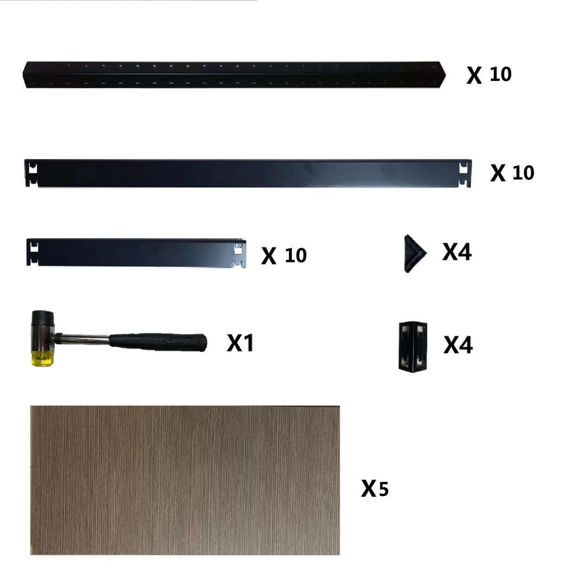 Simplie Fun Adjustable 5-Tier Metal Garage Storage Shelves