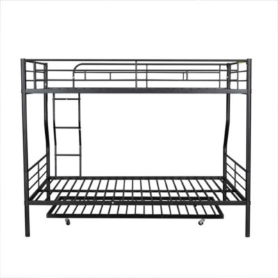 Streamdale Full XL Over Queen Metal Bunk Bed With Trundle