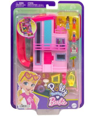 Barbie Dreamhouse Compact, Dollhouse Playset with 3 Micro Dolls