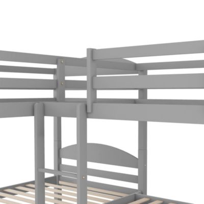 Streamdale Twin L-Shaped Bunk Bed With Trundle