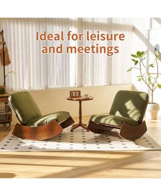 Streamdale Solid Wood Glider Chair with High-Quality Upholstery