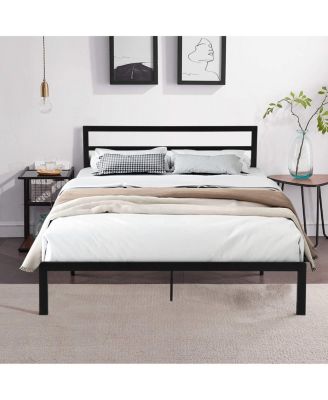 Streamdale Queen Size Metal Bed Frame With Headboard
