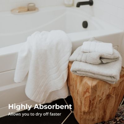 Bath Sheet | White | 40"x72" | Turkish Cotton and Viscose Material Blend | Extra Smooth, Odor Resistant and Highly Absorbent