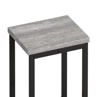 Streamdale Modern Grey and Black Dining Set with Hanging Stools